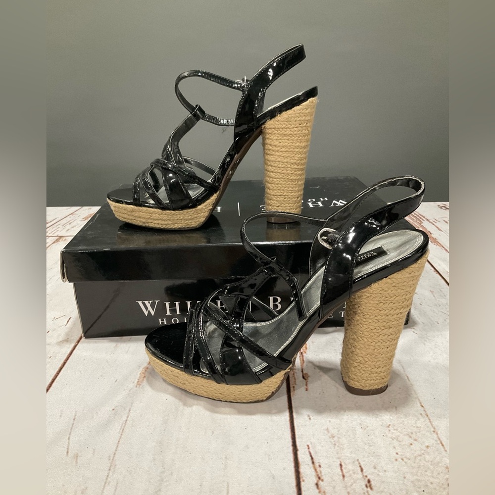 WHITE HOUSEE BLACK‎ MARKET STRAPPY HEELS - Picture 2 of 9